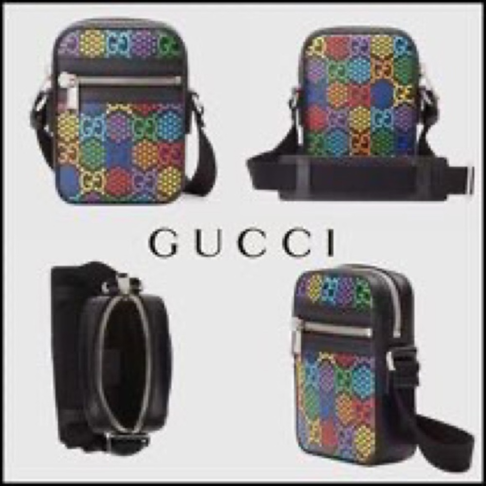 NEW Super Cute! GUCCI GG Psychedlic Shoulder Bag 598103 - Picture 2 of 13